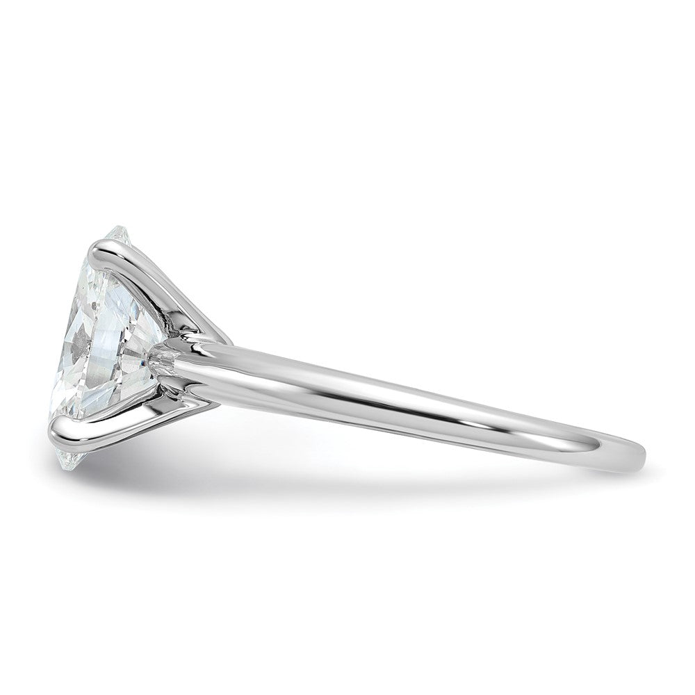 14K Weißgold 2,5 ct. zertifizierter im Labor gezüchteter Diamant VS/SI+ G+ Oval Solitär Verlobungsring