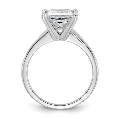 14K Weißgold 2,5 ct. Labor-Diamant VS/SI+ G+ Princess-Solitär-Verlobungsring