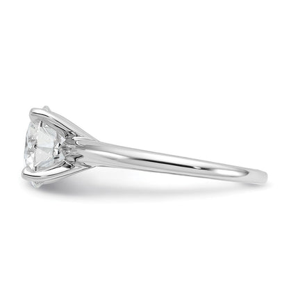 14K Weißgold 2,5 ct. zertifizierter Labor-Diamant VS/SI+ G+ Rund Solitär Verlobungsring