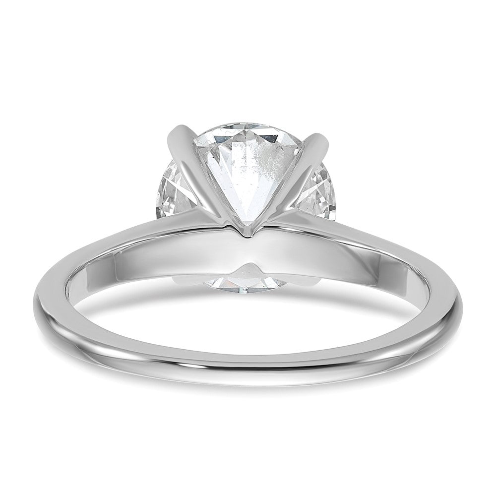 14K Weißgold 2,5 ct. zertifizierter Labor-Diamant VS/SI+ G+ Rund Solitär Verlobungsring