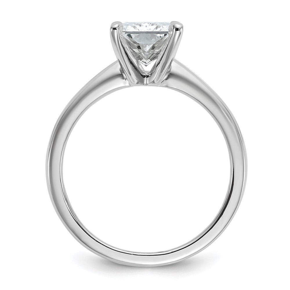 14K Weißgold 2,5 ct. Labor gezüchteter Diamant VS/SI+ G+ Radiant Solitär Verlobungsring