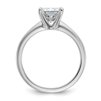14K Weißgold 2,5 ct. zertifizierter Labordiamant VS/SI+ G+ Radiant-Solitär-Verlobungsring