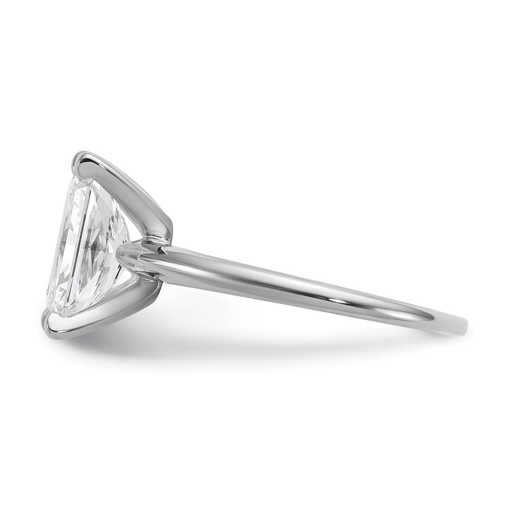 14K Weißgold 2,5 ct. Labor gezüchteter Diamant VS/SI+ G+ Radiant Solitär Verlobungsring