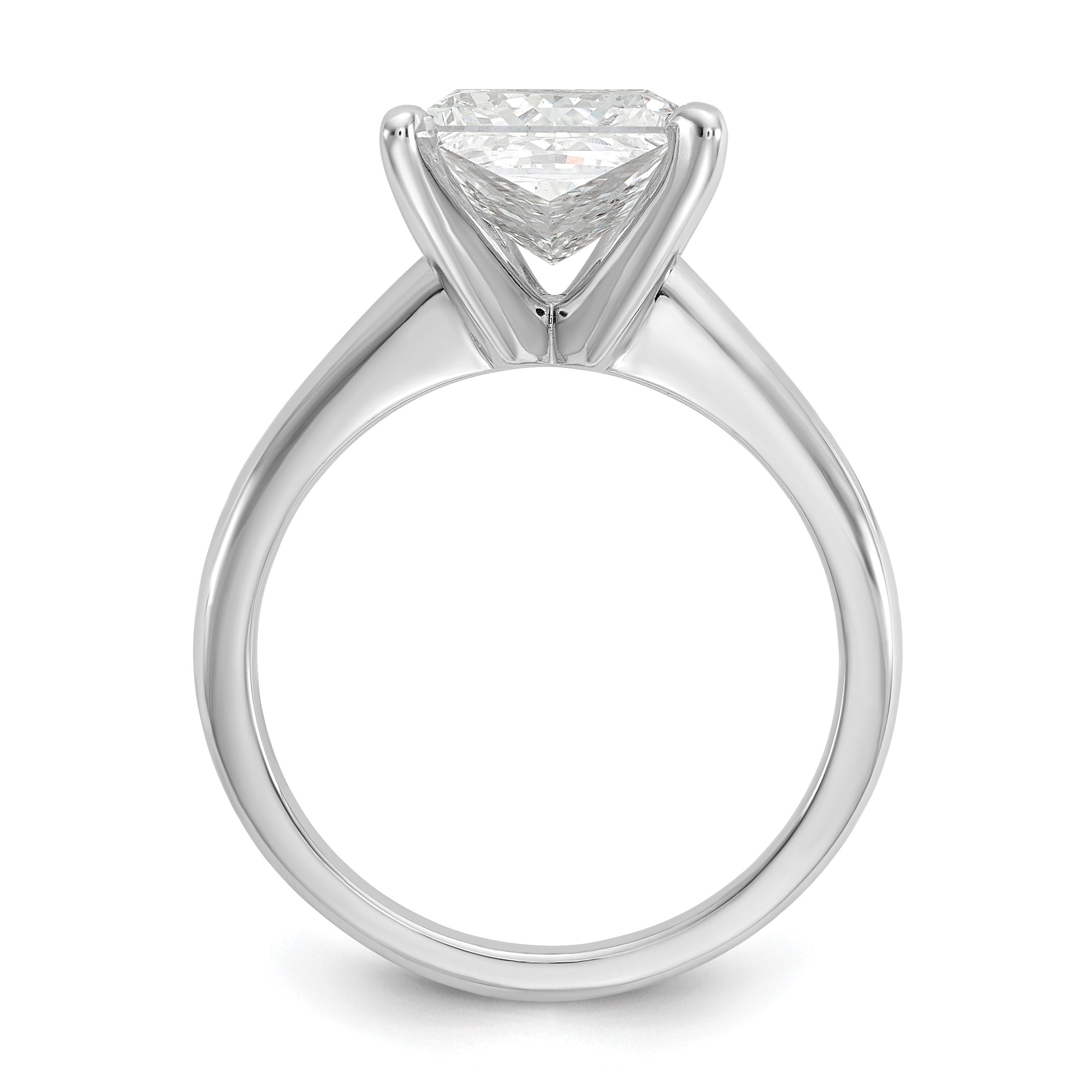 14K Weißgold 3 ct. Laborgezüchteter Diamant VS/SI+ G+ Ovaler Solitär-Verlobungsring