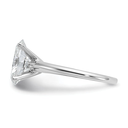 14K Weißgold 3 ct. Laborgezüchteter Diamant VS/SI+ G+ Ovaler Solitär-Verlobungsring