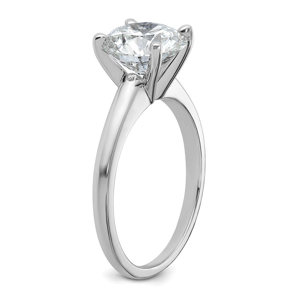 14K Weißgold Verlobungsring mit 3 ct. Labor gezüchteten Diamanten VS/SI+ G+ im Rundschliff, Solitär
