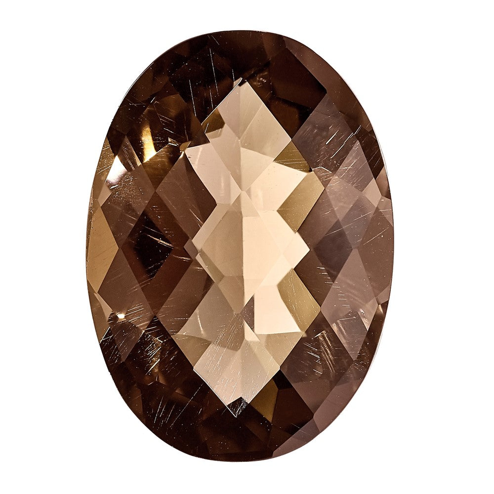 Edelstein Rauch Quarz Aa Qualität 8x6mm Oval Schachbrett