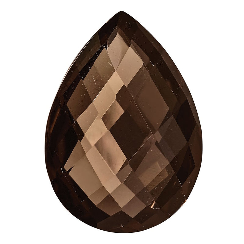 Edelstein Rauch Quarz Aa Qualität 16x12mm Tropfen Briolette
