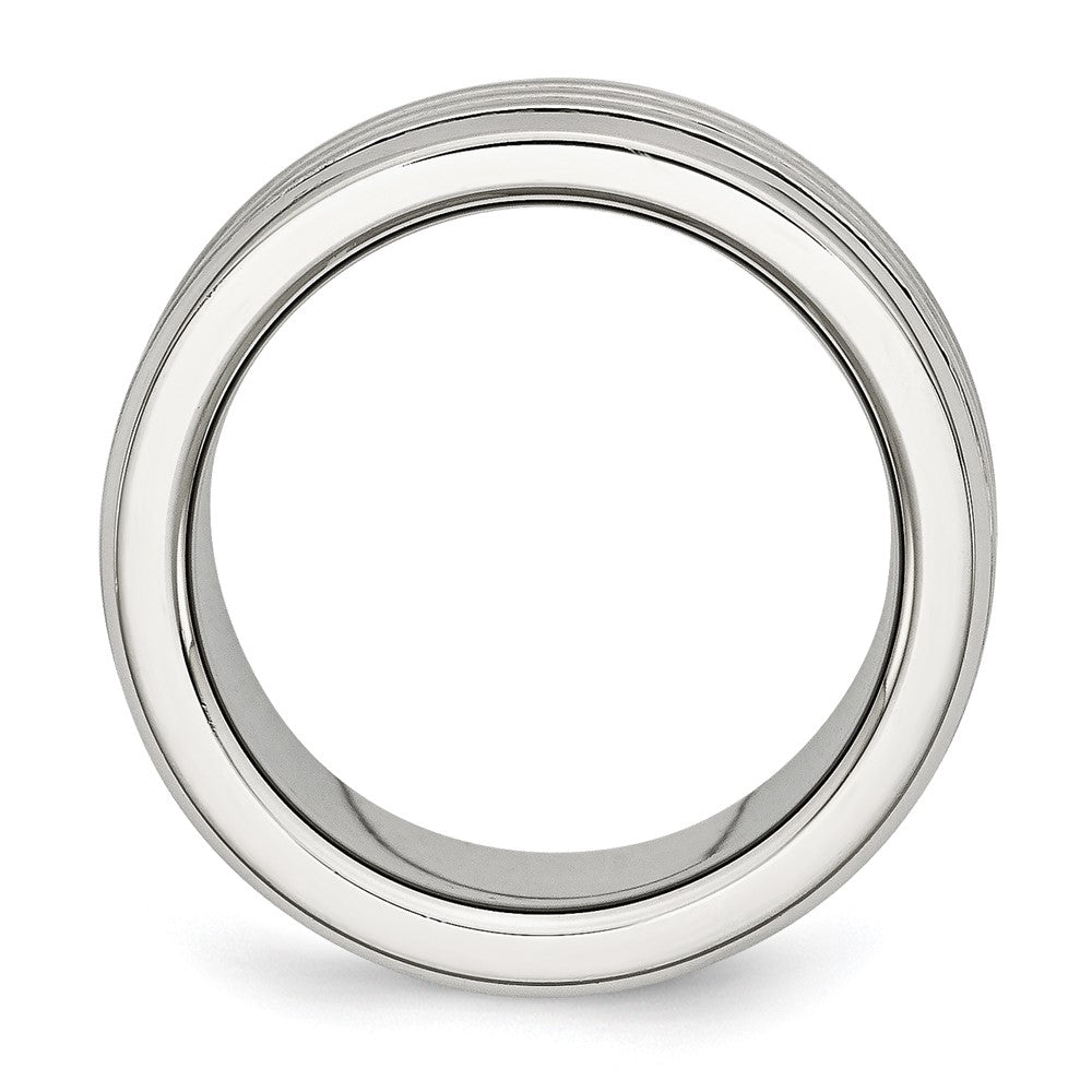 Edelstahl Multirow 13mm Zirkonia Ring