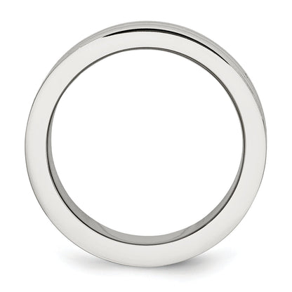 Edelstahl Antikisiert/polished Doppelt Reihe Gekugelt 8mm Ring