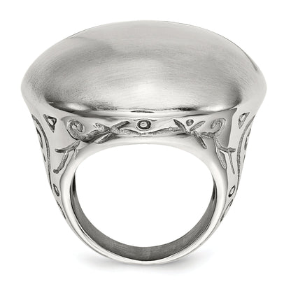 Edelstahl Matt Strukturiert Sides Ring