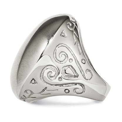 Edelstahl Matt Strukturiert Sides Ring