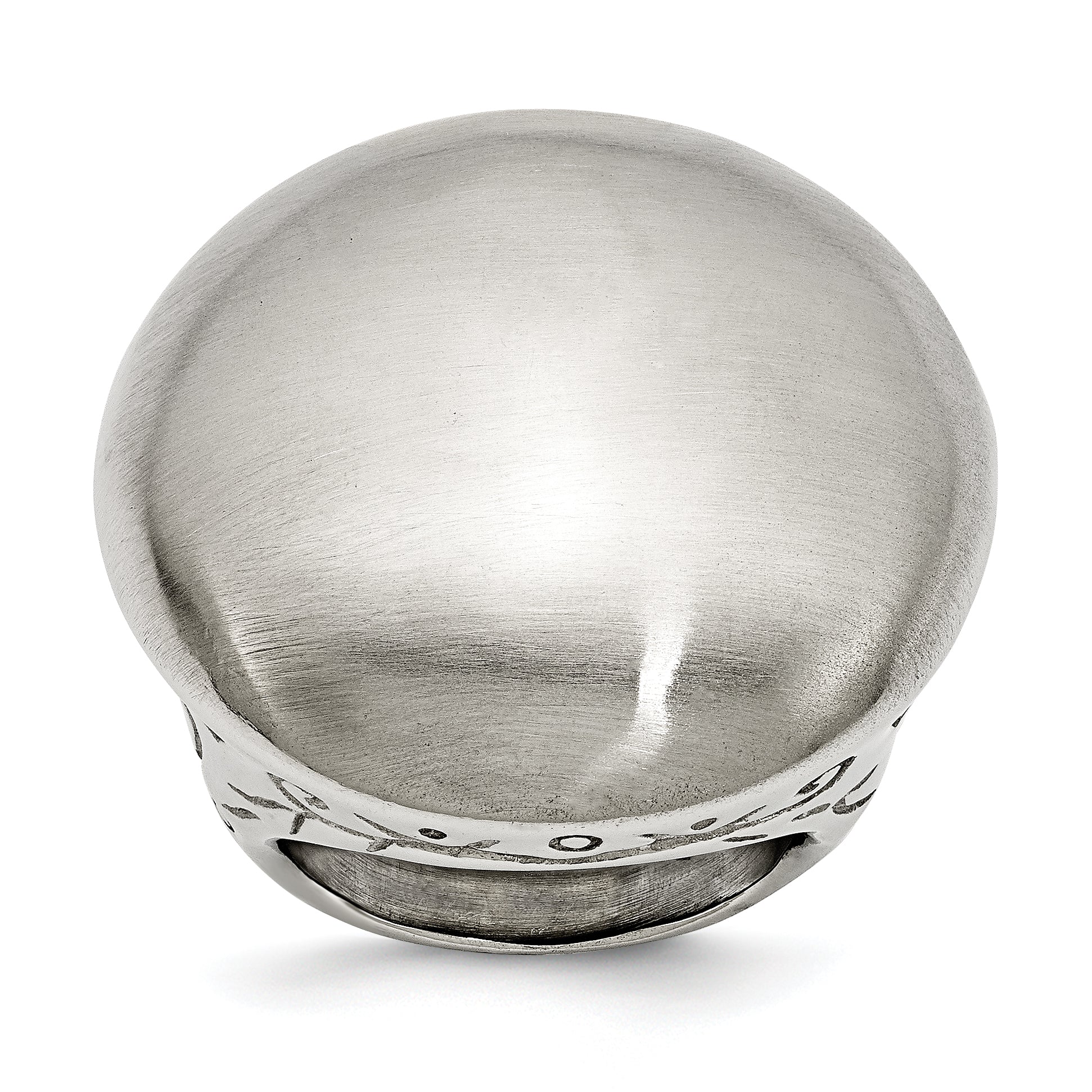 Edelstahl Matt Strukturiert Sides Ring