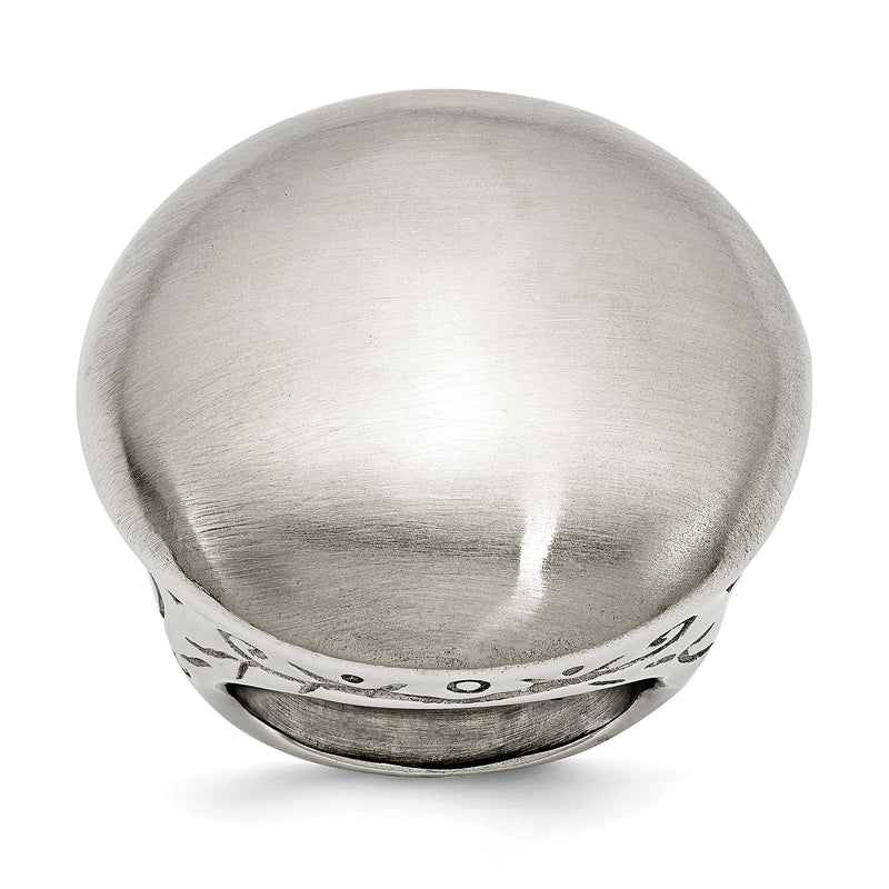 Edelstahl Matt Strukturiert Sides Ring
