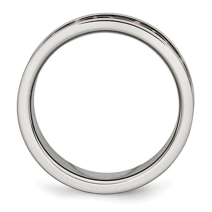 Edelstahl Braun Ip Beschichtet Crosses Ring