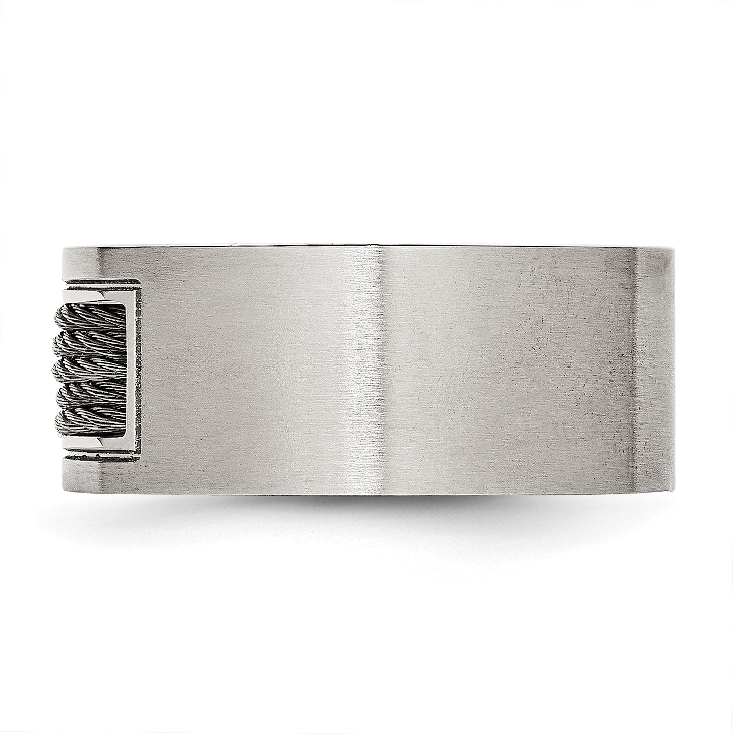 Edelstahl Gebürstet Grau Ankerkette Einlage 10mm Ring