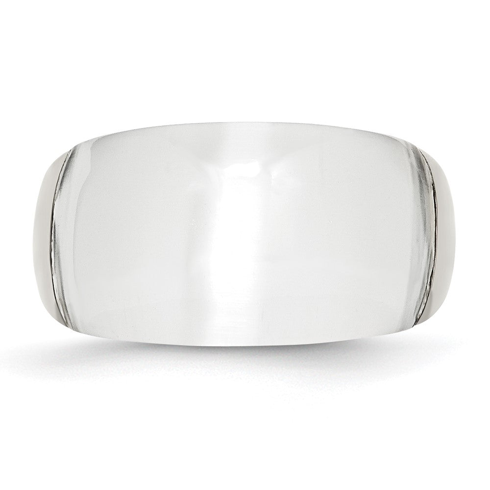 Edelstahl 12mm Katze Auge Ring (size 6 Nur)