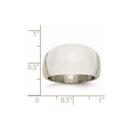 Edelstahl 12mm Katze Auge Ring (size 6 Nur)