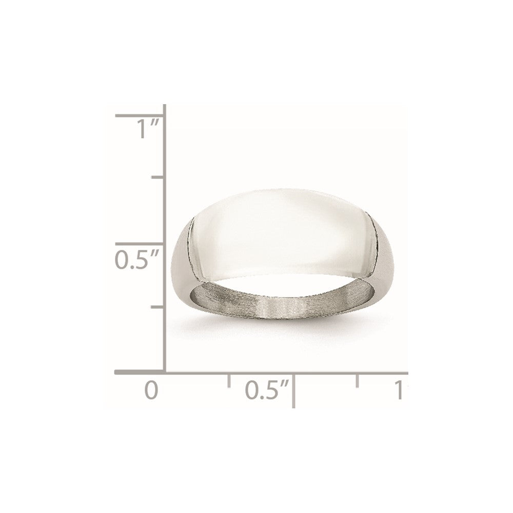Edelstahl 8mm Cats Auge Ring