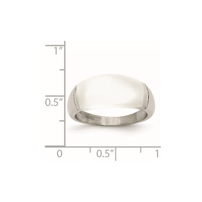 Edelstahl 8mm Cats Auge Ring