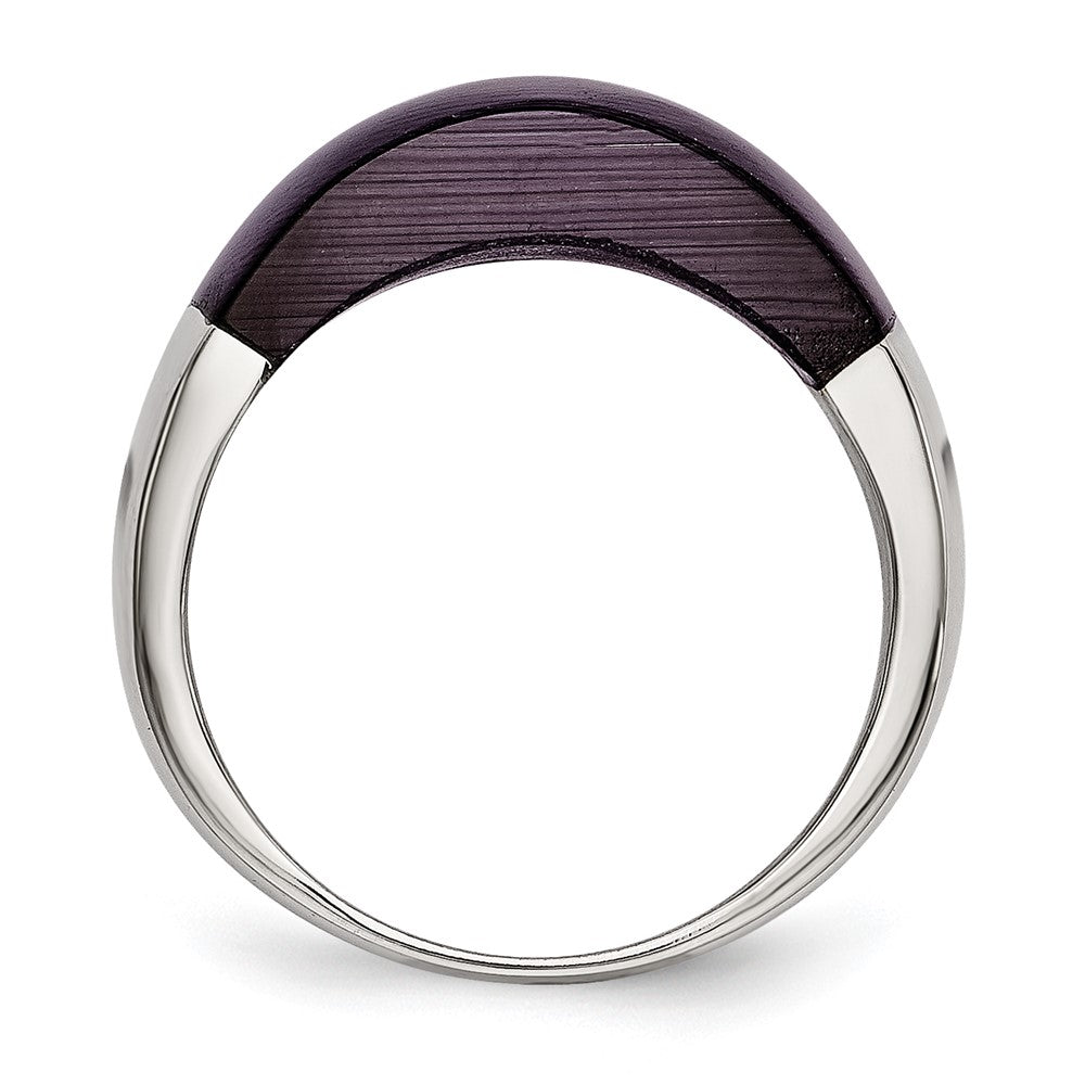 Edelstahl 8mm Schwarz Katze Auge Ring