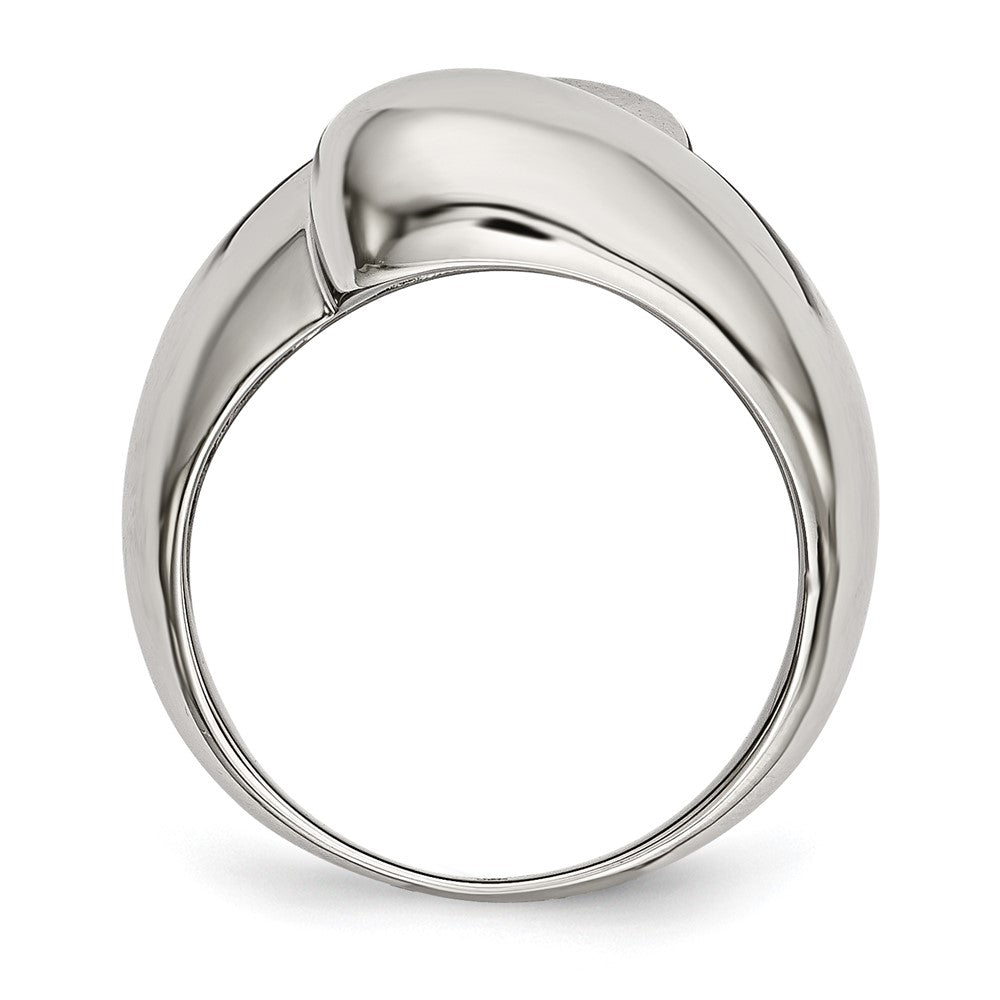 Edelstahl Poliert Größe 8 Ring (size 8 Nur)