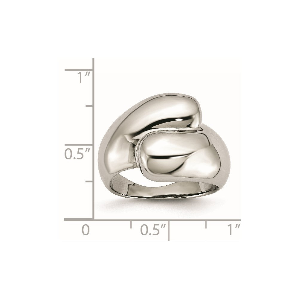 Edelstahl Poliert Größe 8 Ring (size 8 Nur)