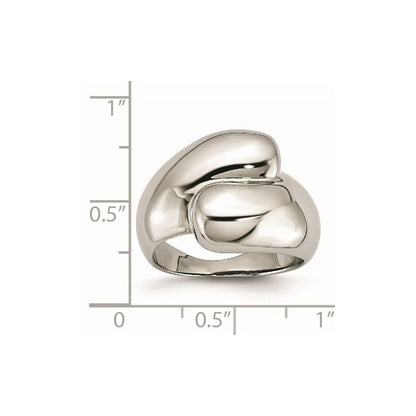 Edelstahl Poliert Größe 8 Ring (size 8 Nur)