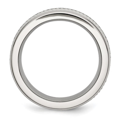 Edelstahl Base mit Netz Mittig 8mm Ring
