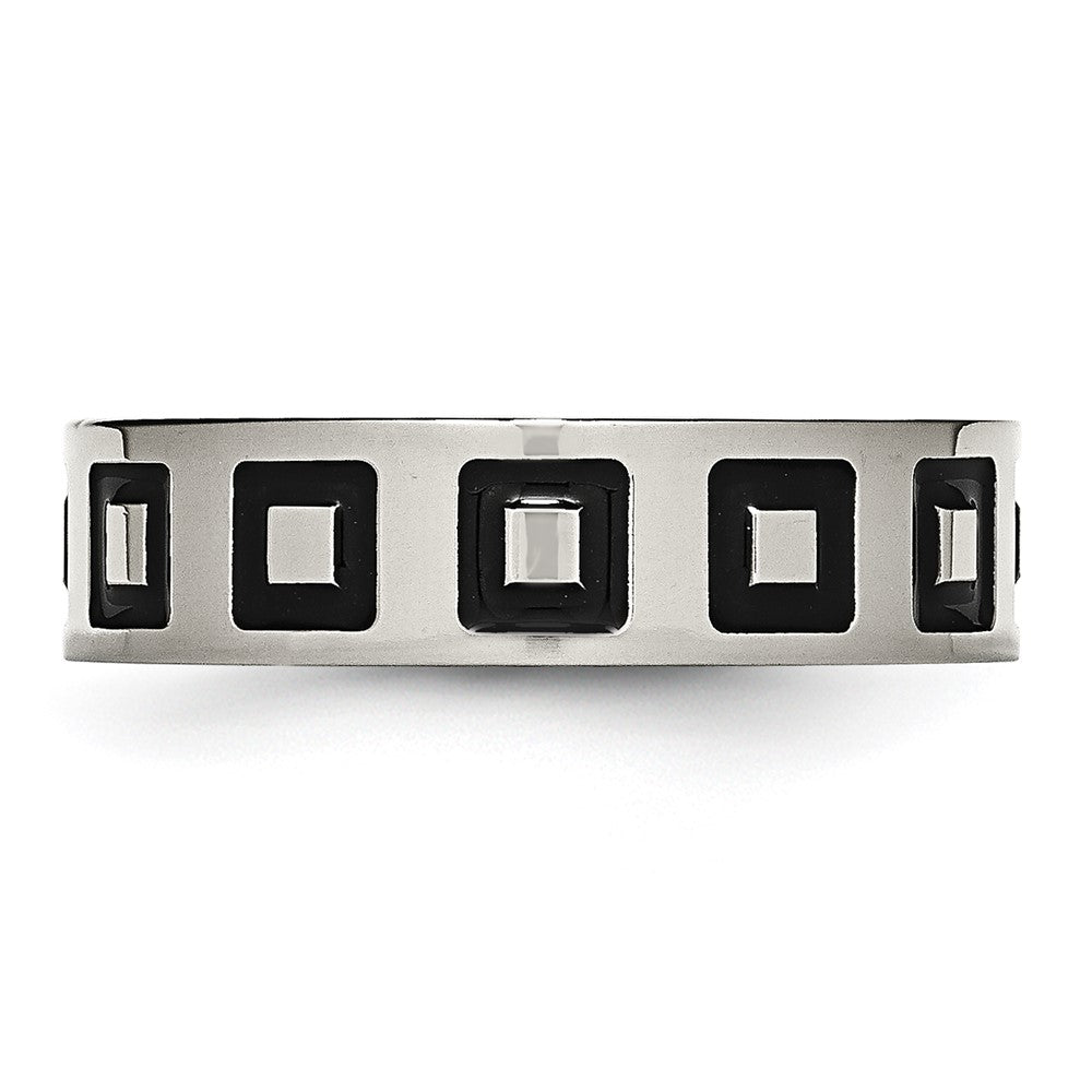 Edelstahl Emailliert Flach 6mm Poliert Ring