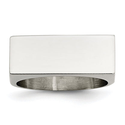 Edelstahl Poliert Siegel Ring