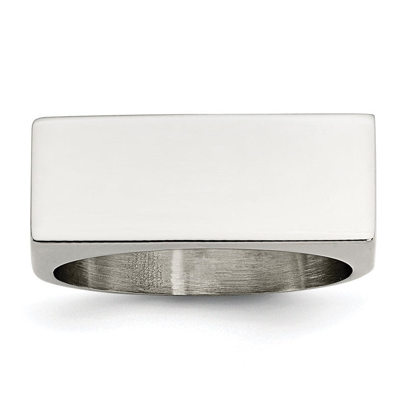 Edelstahl Poliert Siegel Ring