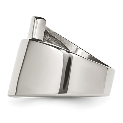 Edelstahl Poliert Fantasie Ring