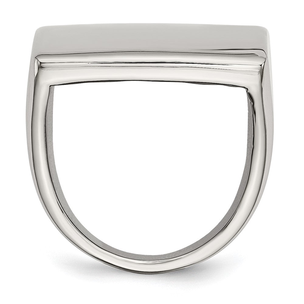 Edelstahl Poliert Quadratisch Ring