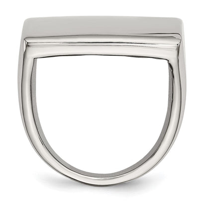 Edelstahl Poliert Quadratisch Ring
