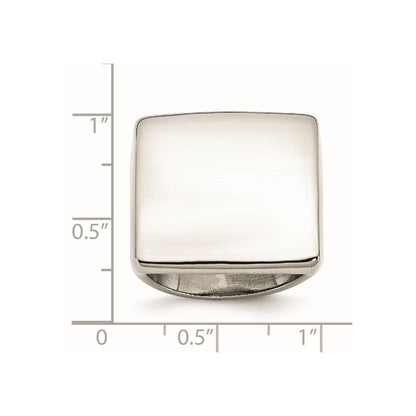 Edelstahl Poliert Quadratisch Ring
