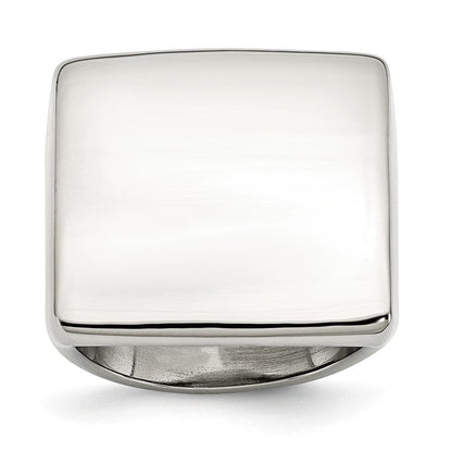 Edelstahl Poliert Quadratisch Ring