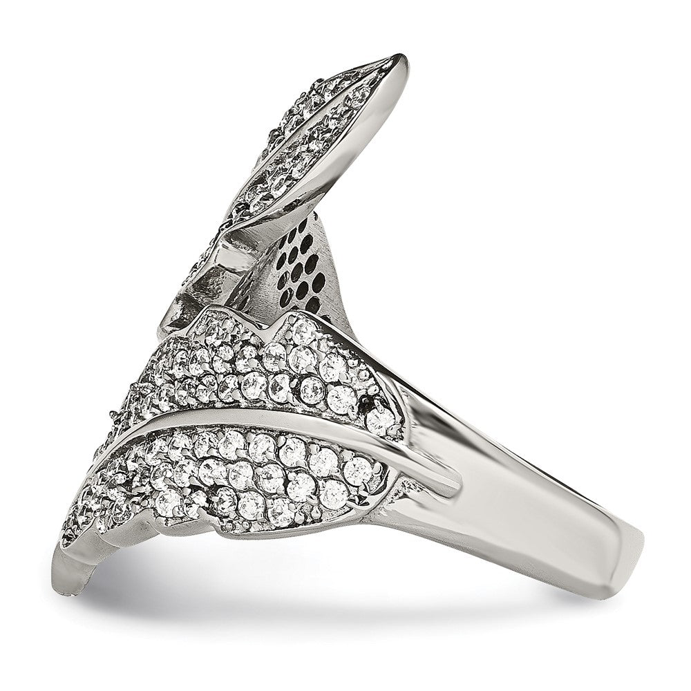 Edelstahl Poliert Blatt mit Czs Ring