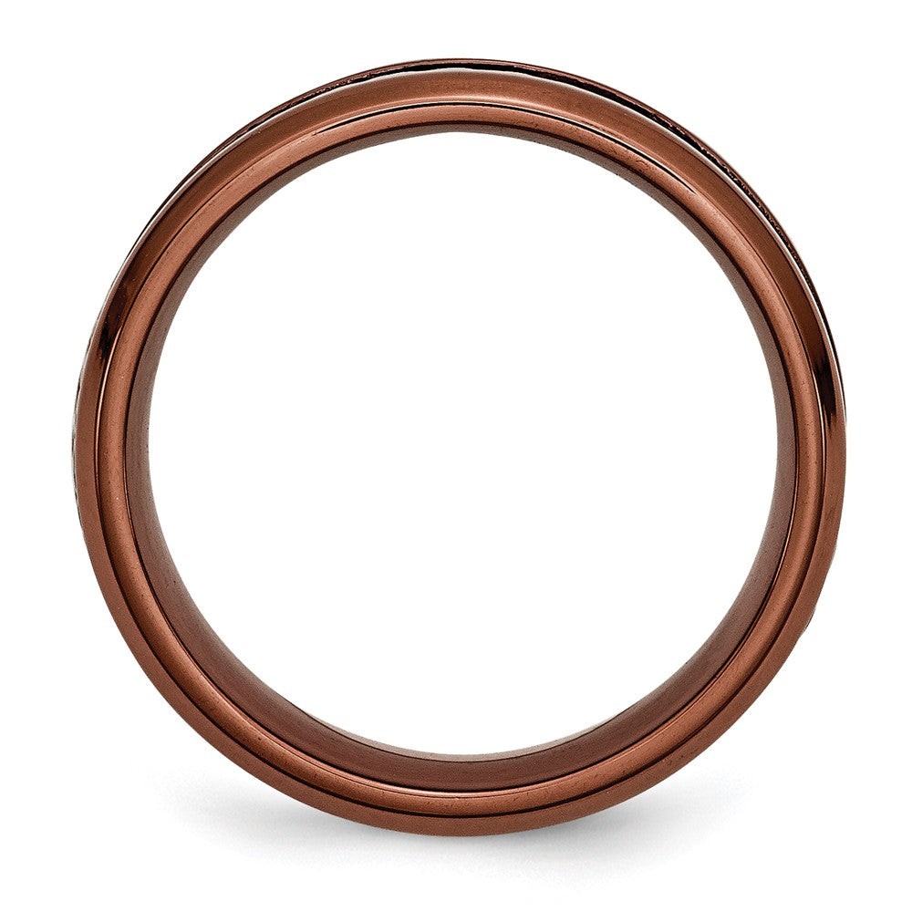 Edelstahl Ridged Kante Braun Ip Beschichtet Ankerkette 7mm Ring