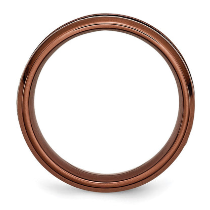 Edelstahl Ridged Kante Braun Ip Beschichtet Ankerkette 7mm Ring