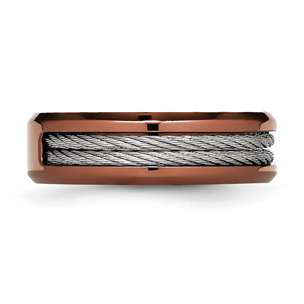 Edelstahl Ridged Kante Braun Ip Beschichtet Ankerkette 7mm Ring