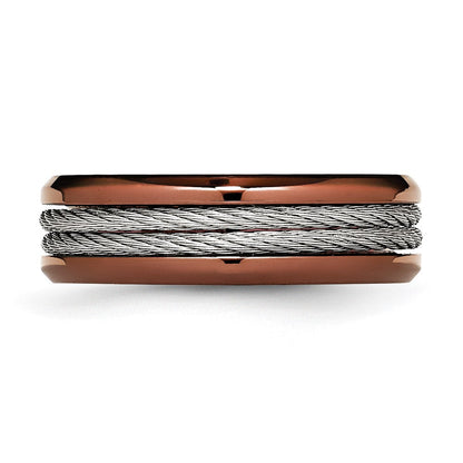 Edelstahl Ridged Kante Braun Ip Beschichtet Ankerkette 7mm Ring