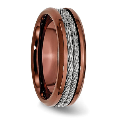 Edelstahl Ridged Kante Braun Ip Beschichtet Ankerkette 7mm Ring