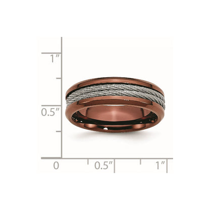 Edelstahl Ridged Kante Braun Ip Beschichtet Ankerkette 7mm Ring