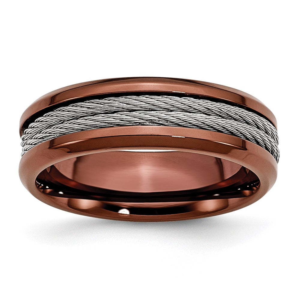 Edelstahl Ridged Kante Braun Ip Beschichtet Ankerkette 7mm Ring