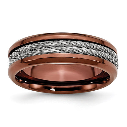 Edelstahl Ridged Kante Braun Ip Beschichtet Ankerkette 7mm Ring