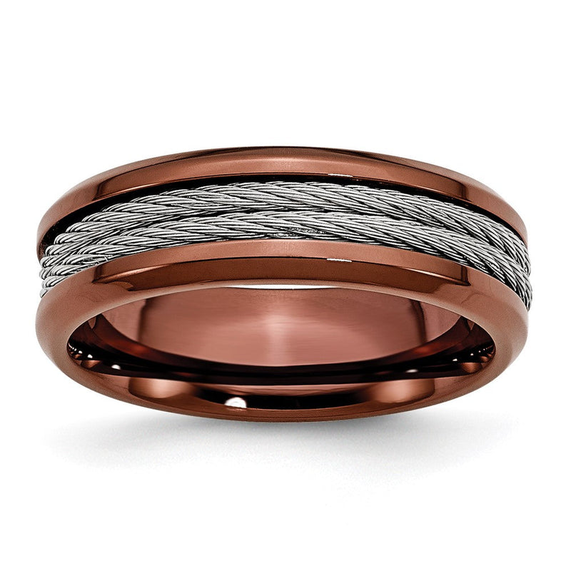 Edelstahl Ridged Kante Braun Ip Beschichtet Ankerkette 7mm Ring