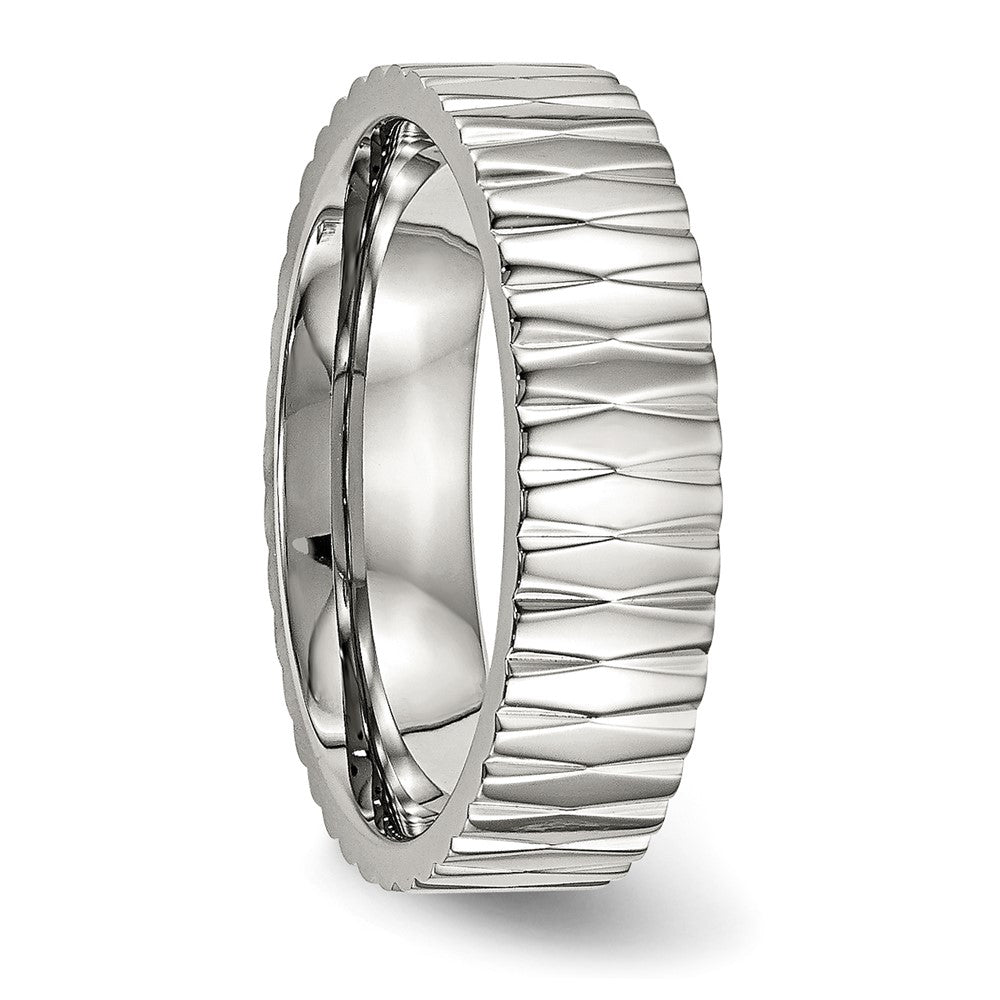 Edelstahl Poliert und Strukturiert 6mm Ring