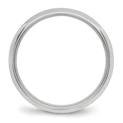 Edelstahl Poliert Gebürstet Mittig Ridged 5mm Ring