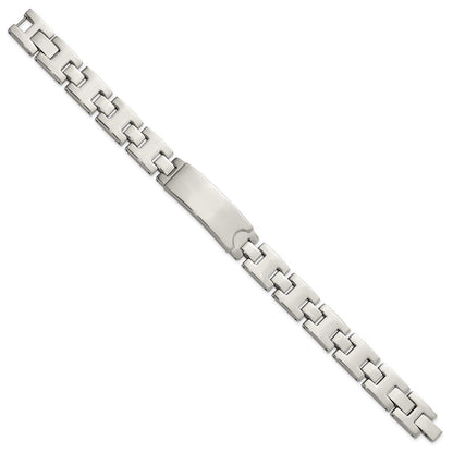 9 Zoll Edelstahl Poliert Id Platte Armband